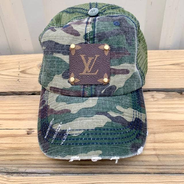 LV Patch Hat • Silver Glitter