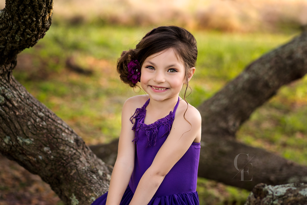 purple bohemian lace maxi dress flower girl dress - Belle & Kai