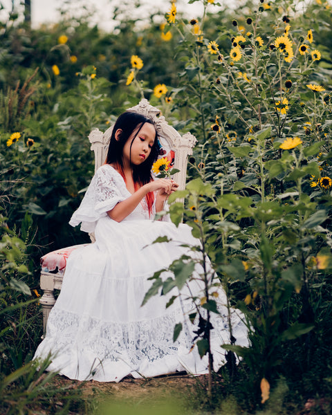 vintage lace flower girl dresses