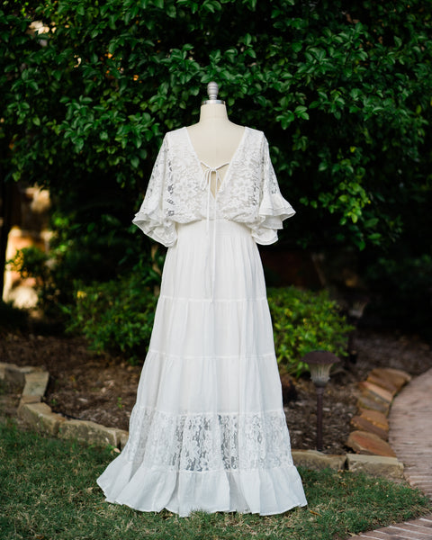 boho chic beach wedding dress