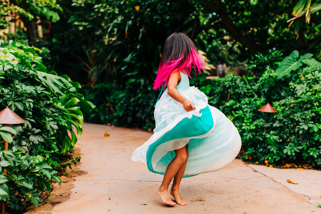 boho chic turquoise blue tween flower girl high low dress