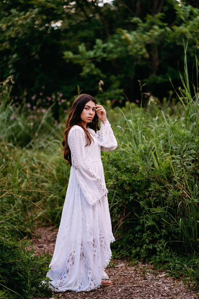 boho gypsy lace wedding dress