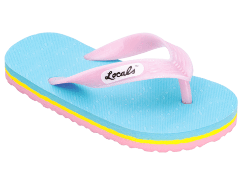  Locals Original Slippa 7.5 Clear - Sizing: Kids Size US  10.0-11.0 - Flip Flop Slipper Sandals : Clothing, Shoes & Jewelry
