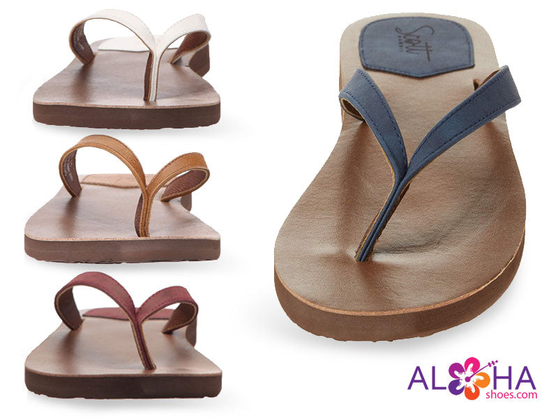 leather strap flip flops