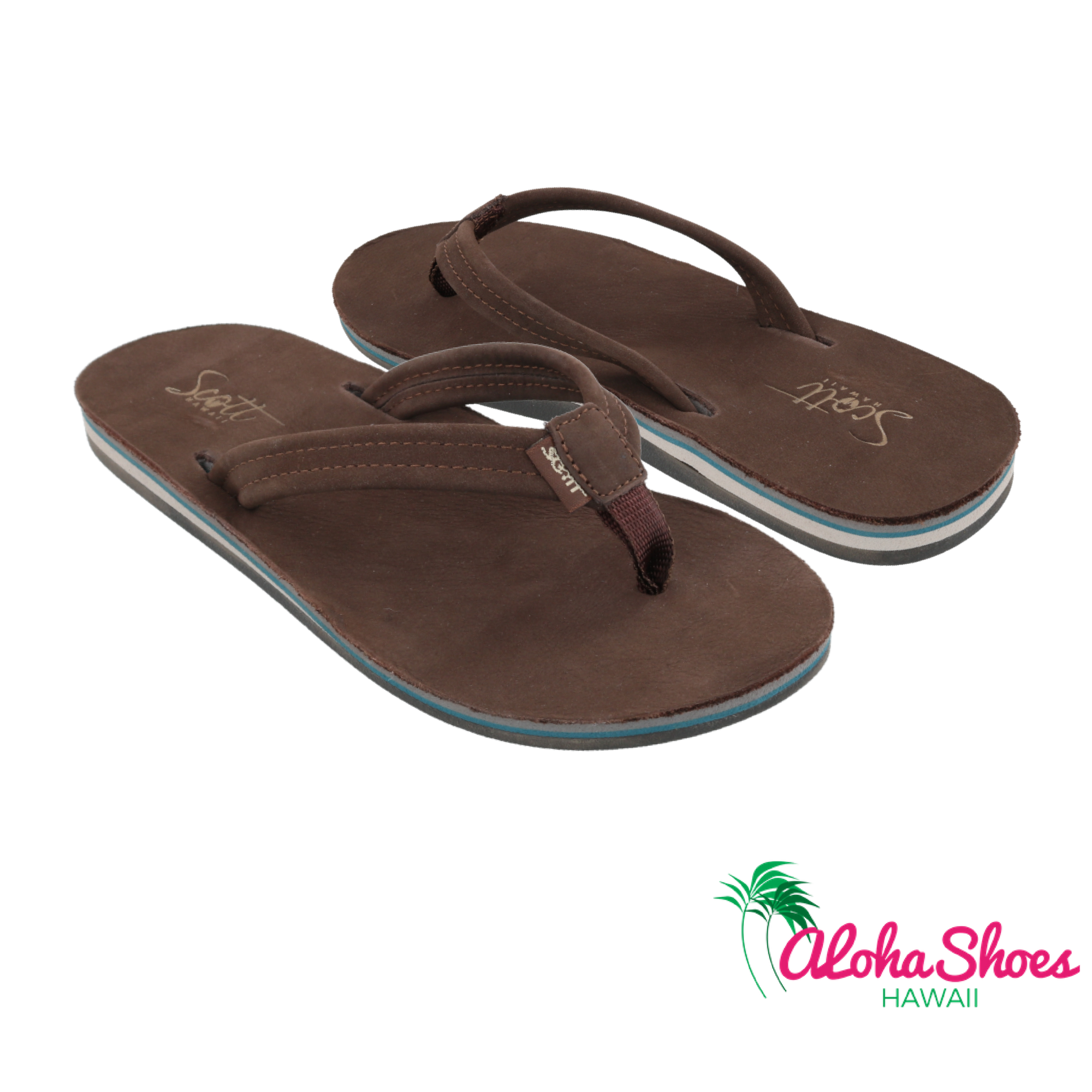 hawaiian leather flip flops