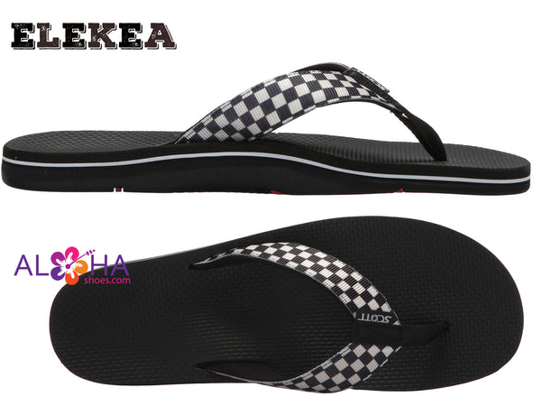 Checkerboard Sandals | Retro Flip Flops 