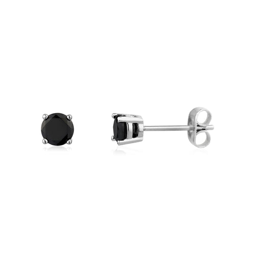 Black Stone Studs | 5MM