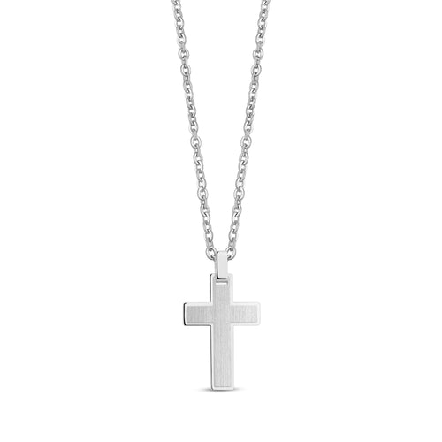 Two Tone Cross Pendant