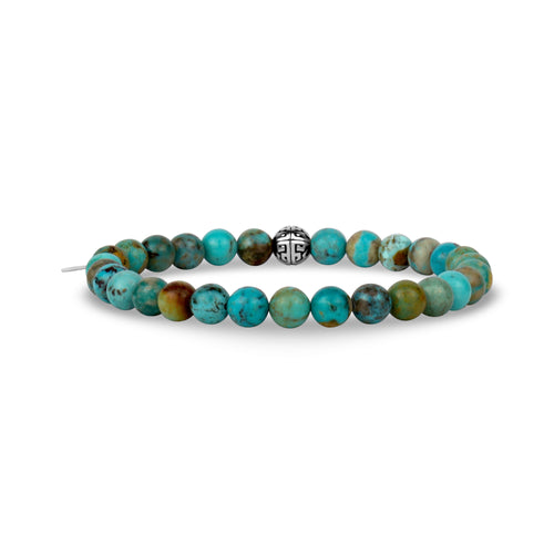 Turquoise Bead Bracelet | 6MM