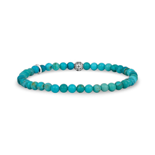 Bracelet de perles de Turquoise | 4MM