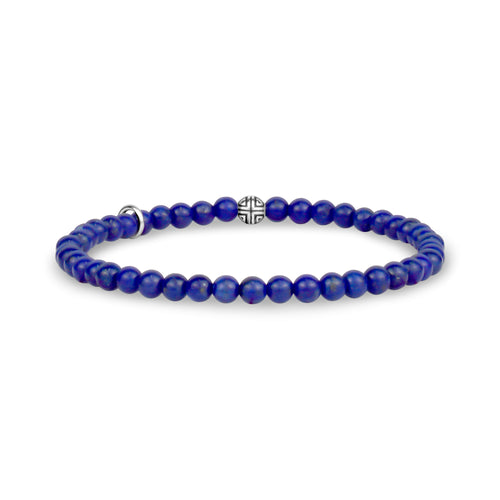 Bracelet de perles de Lapis Lazuli - 4MM