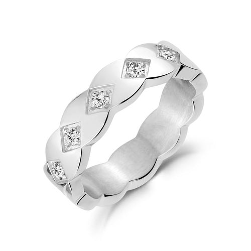 Eleganter Ring mit Steinbesatz