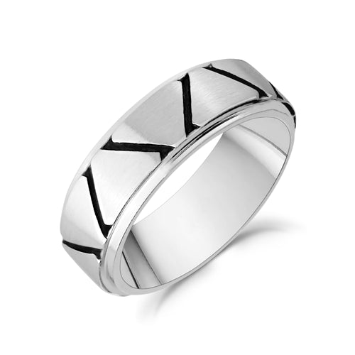 7mm Triangle Design Band