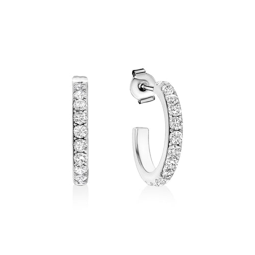 Boucles d'oreilles en zircon cubique 20 mm