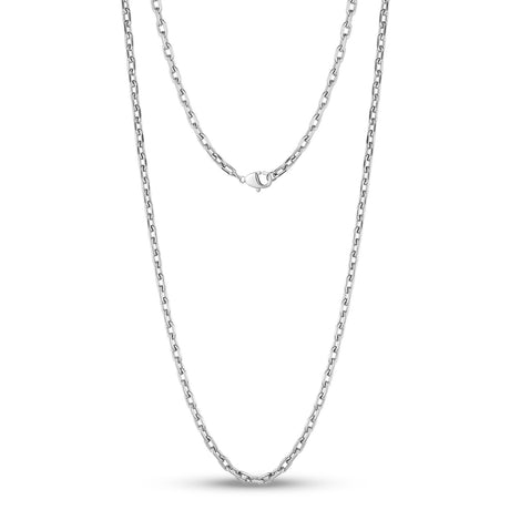 Box Link Necklace Chain (3mm) - Black – Loralyn Designs