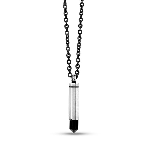 Pendentif Urne de Bullet noir