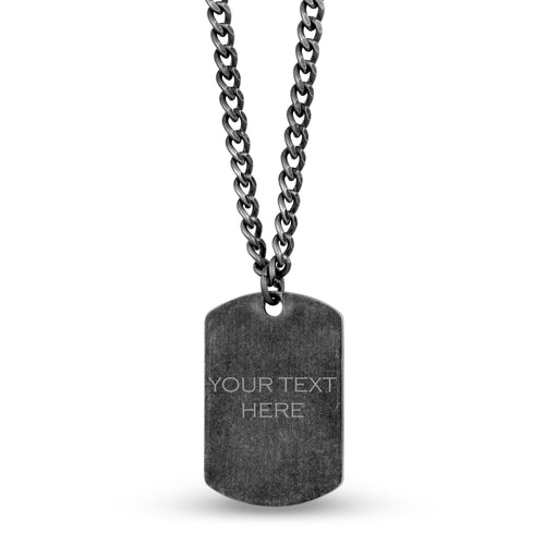 Antiqued Dog Tag