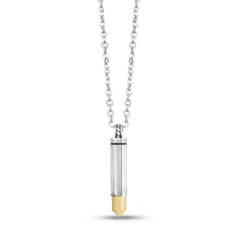 Gold Bullet Urn Pendant