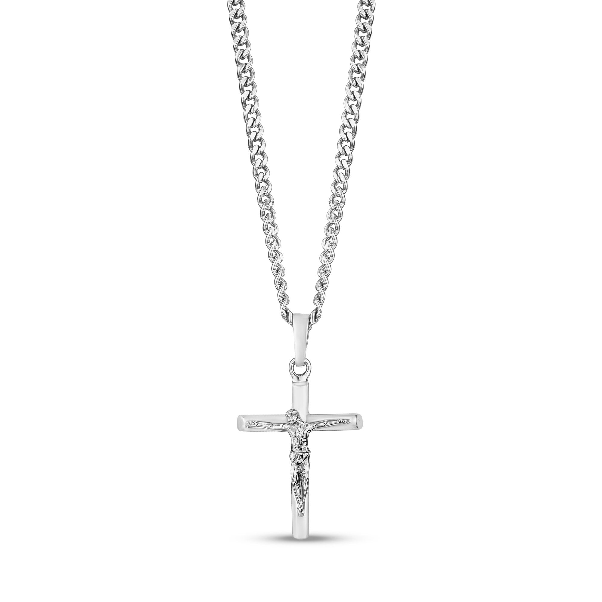 Men's Solid Gold Cross Necklace | Lily Blanche – Lily Blanche
