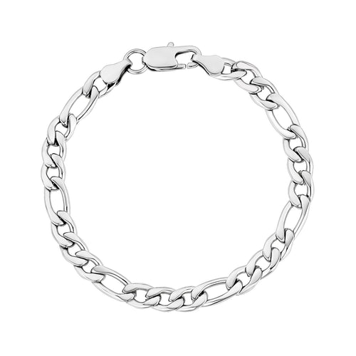 7mm Figaro Link Bracelet