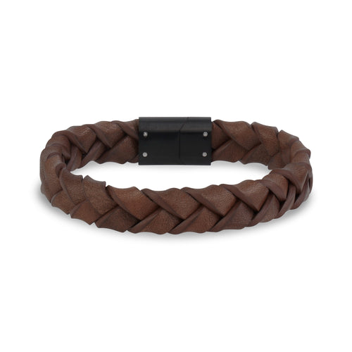 11mm Woven Leather Bracelet