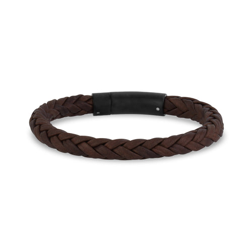 7mm Square Leather Bracelet