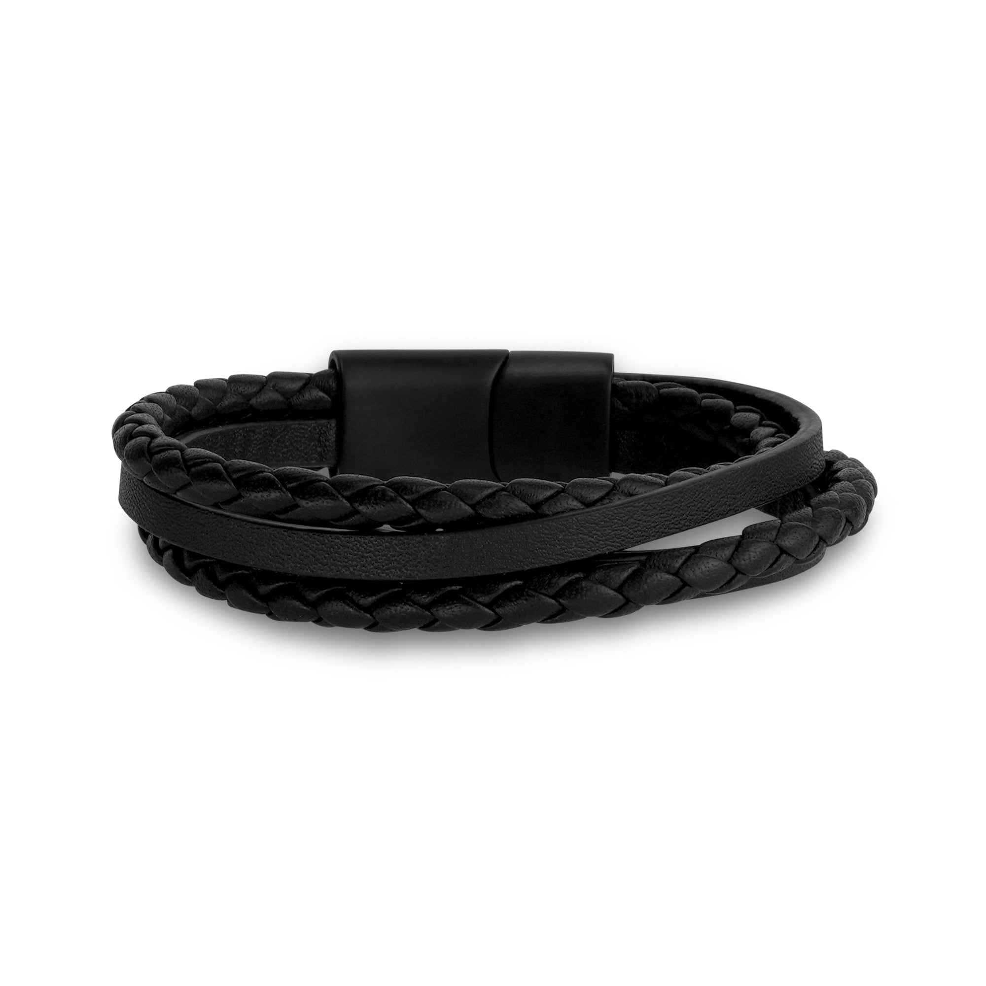 Multi Strand Leather Bracelet 9 Inches