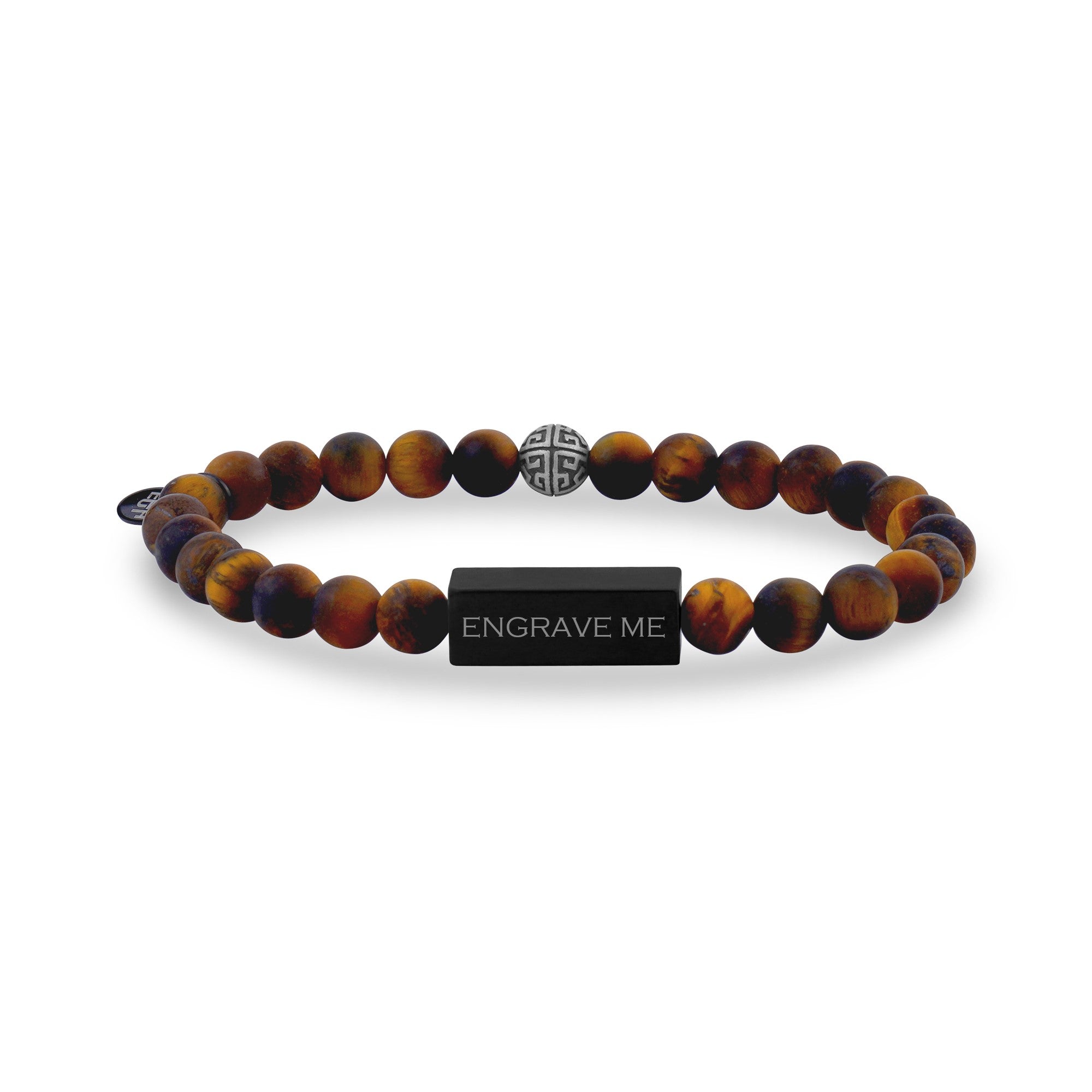 6mm Matte Tiger Eye Bead Bracelet