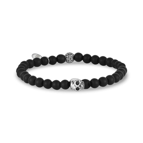 6mm Skull Head Stretch Bead Bracelet