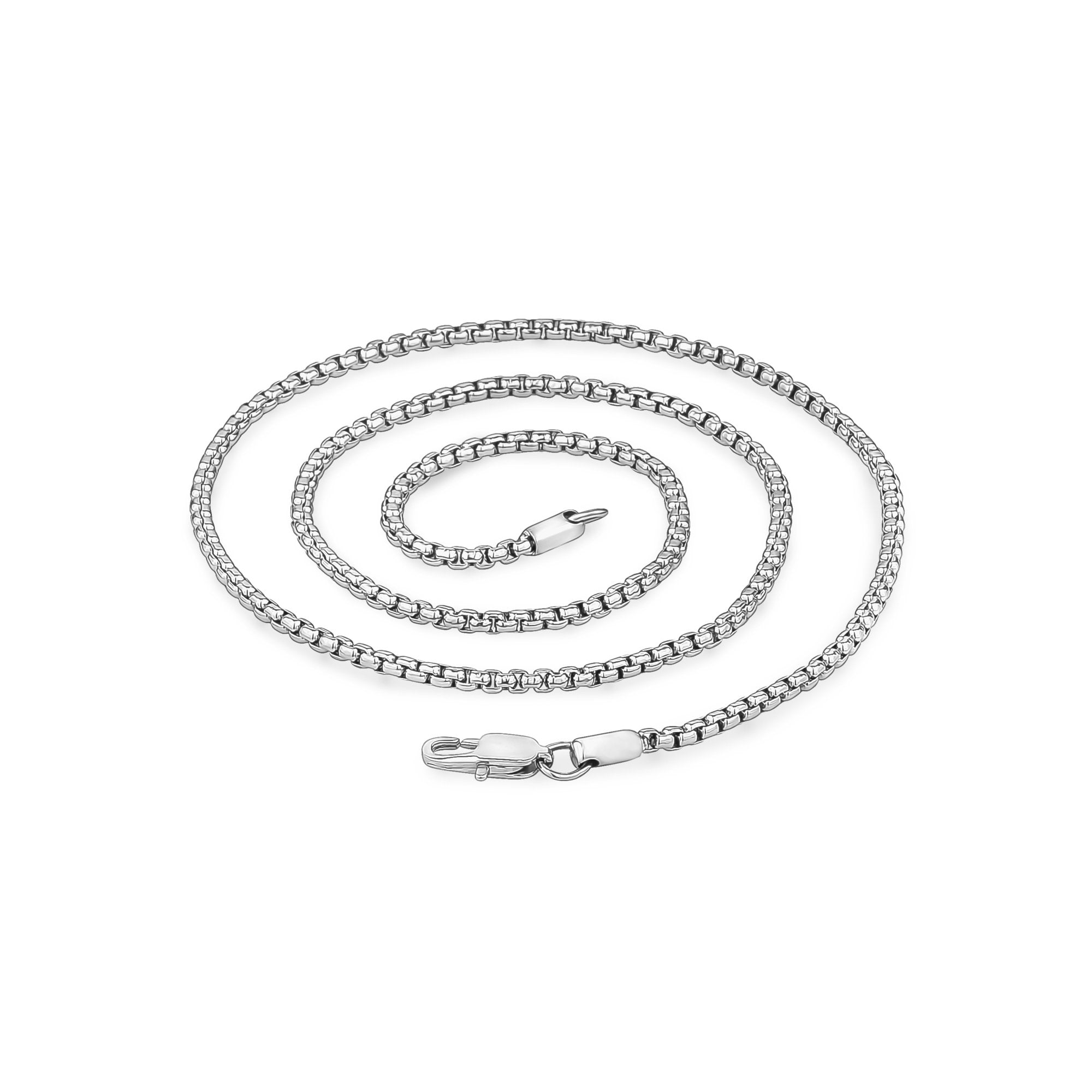 Box Link Necklace Chain (3mm) - Black – Loralyn Designs