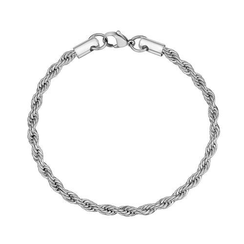 Bracelet de chaîne en corde de 4 mm pour femmes