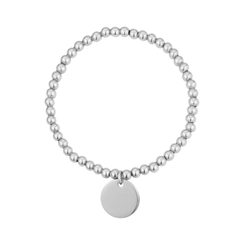 Bracelet de perles extensibles en forme de disque