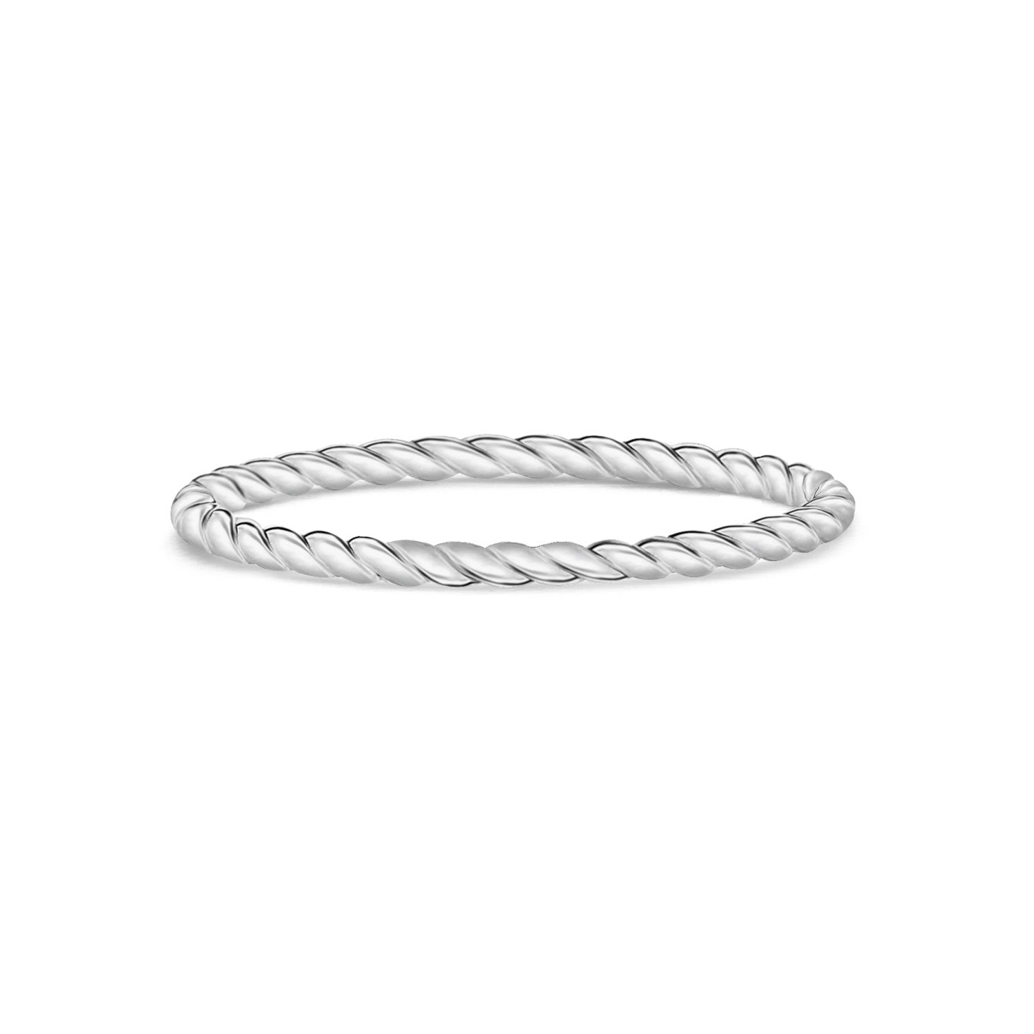 DAINTY TWISTED SILVER RING