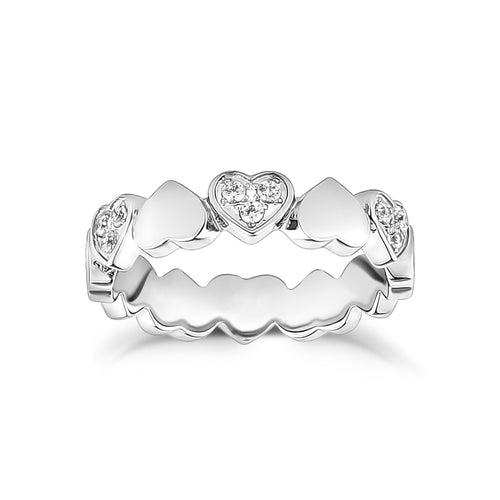 Cubic Zircon Hart Eternity Band