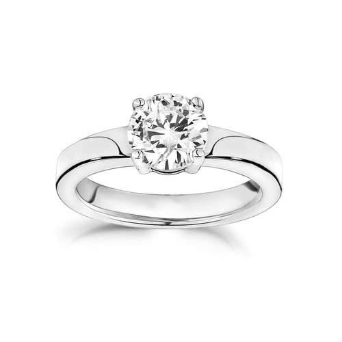 Round Solitaire Engagement Ring