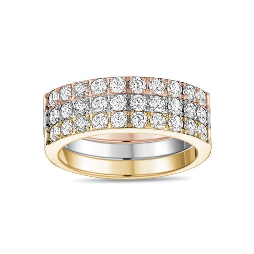 Half Eternity Stackable Rings