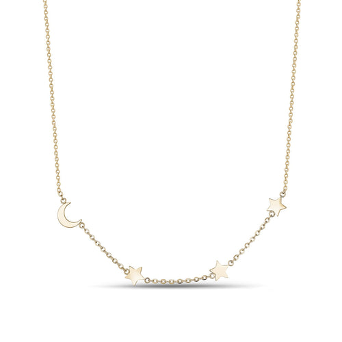 Collier étoiles et lune