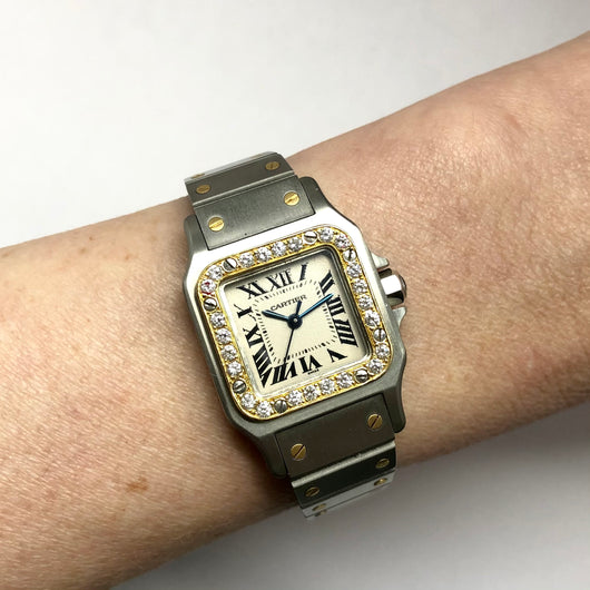 cartier watch diamond bezel