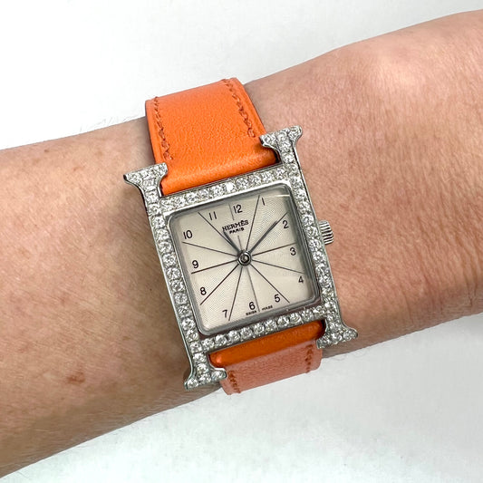 HERMÈS CAPE COD MAXI Quartz 33mm Steel Watch