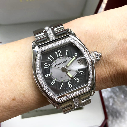 cartier roadster 2510 diamond