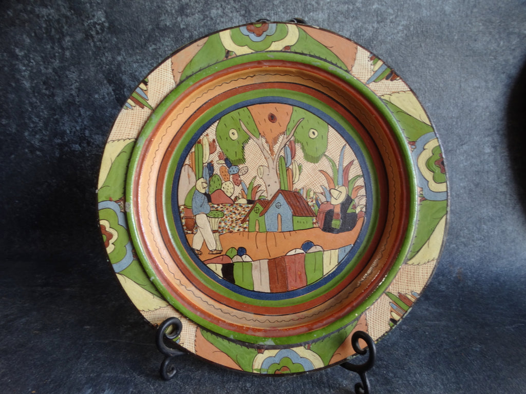 Mexican Petatillo Wall Plate/Charger M2727 – Early California Antiques Shop