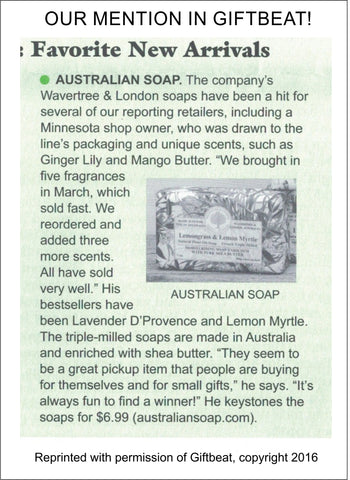 Australian Soap Mentioned in Giftbeat