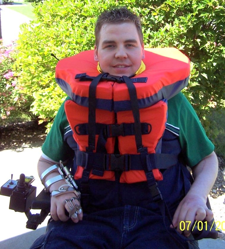 life jacket adapted for disabled and handicapped persons