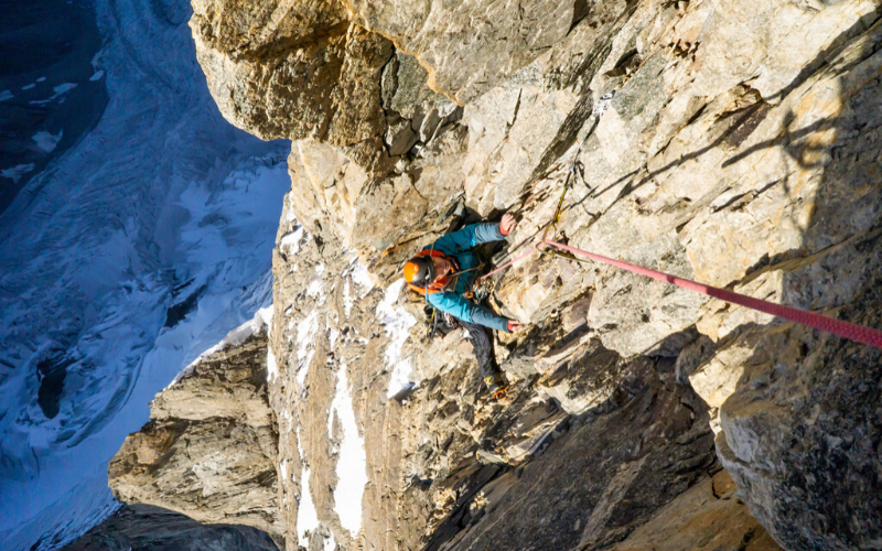 Ally on the mountainside