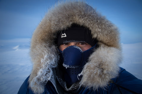 Matthieu Tordeur training in Svalbard