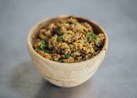 Firepot mushroom risotto