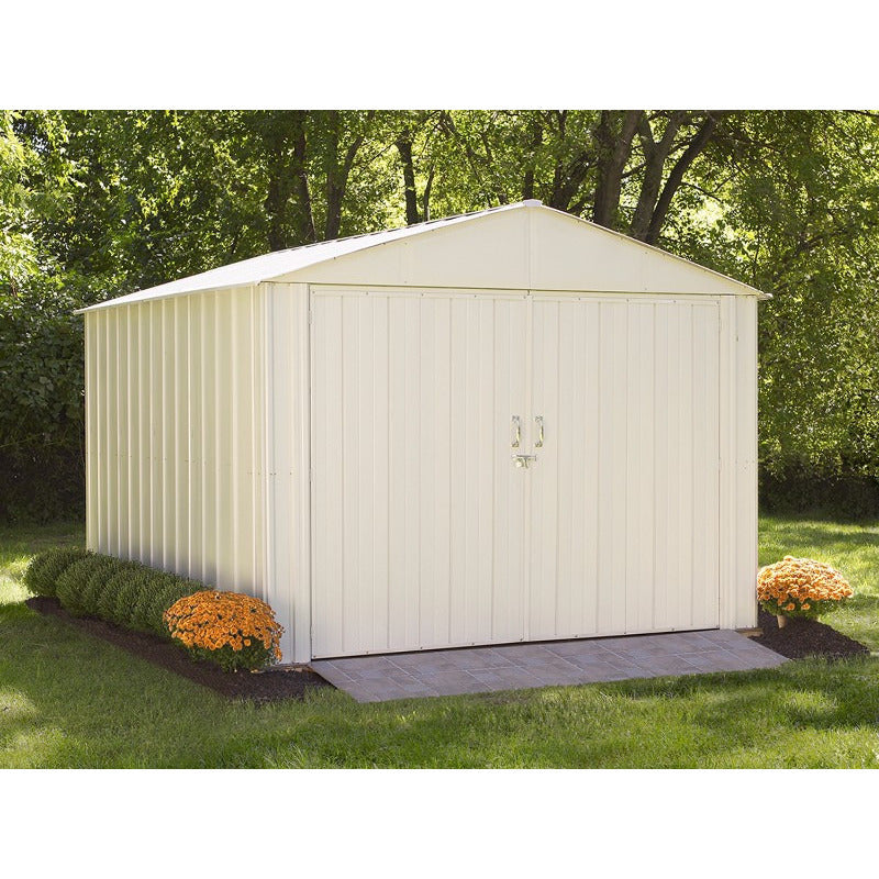 Commander Shed 10x10 Steel Extra Wide Swing Doors