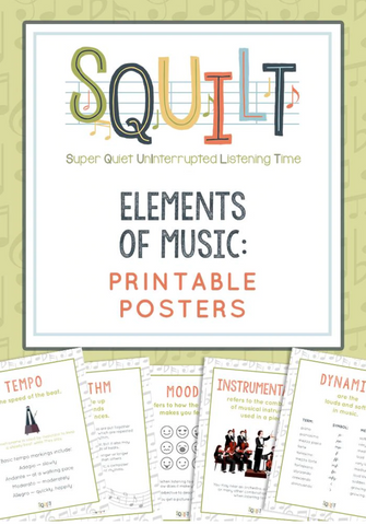 SQUILT Elements of Music Posters