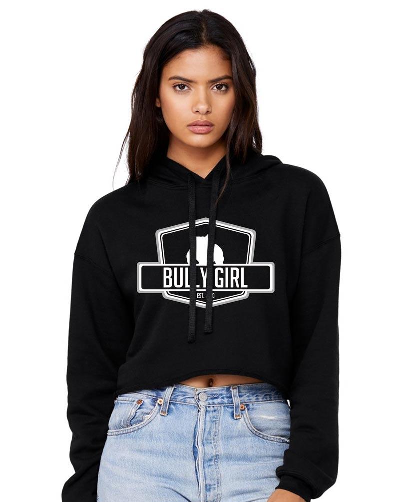 Bully Girl Cropped Fleece Hoodie