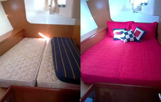 Starboard Stateroom before after